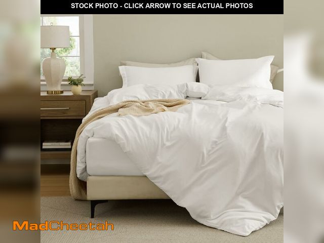 Lot 74-12433447 - Bedsure Duvet Cover with Fitted Sheet Full - Deep Pocket, Hotel Luxury Soft Double Brushed Bedding S...