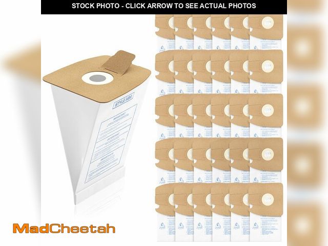Lot 74-12697412 - 30 Pack Style MM Vacuum Bags Compatible with Eureka Style MM Eureka Mighty Mite 3670 and 3680 Series...