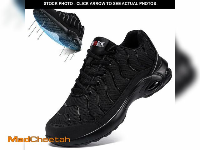 Lot 74-12713983 - LARNMERN Steel Toe Shoes for Men Wide Lightweight Puncture Proof Safety Toe Tennis Sneakers Breathab...