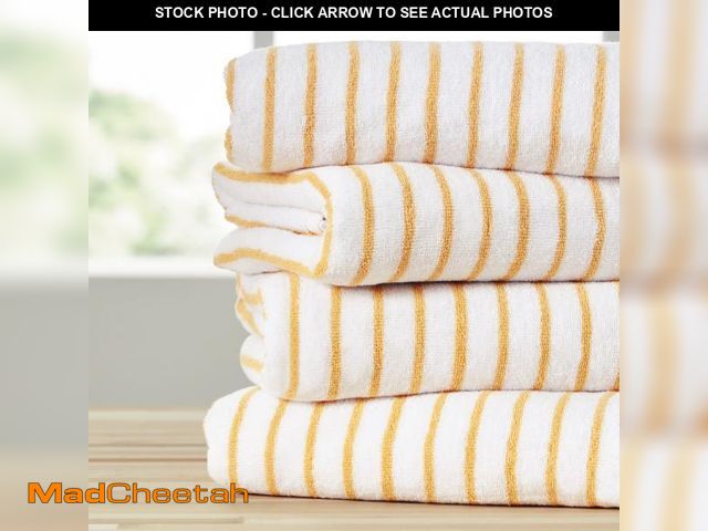 Lot 74-12487874 - Comfort Canopy - Cabana Stripe Beach Pool Towels - Oversized 100% Ring Spun Cotton, Ultra Soft, Plus...