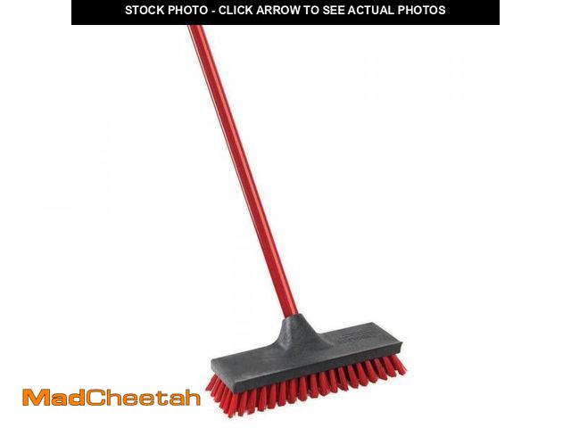 Lot 74-12492853 - Libman 10.5 in. High Power Floor and Deck Scrub Brush with Steel Handle - UNUSED