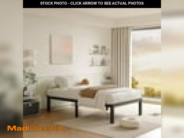 Lot 74-12479904 - Fschos 14 Inch Twin Size Bed Frame Heavy Duty Metal Platform No Box Spring Needed Easy Assembly Blac...