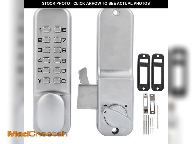 Lot 74-12110029 - 11 Digit Mechanical Combination Lock (Sliding Door) Keyless Entry Combination Lock with Push-Button ...