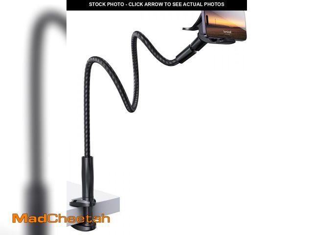 Lot 74-12309082 - Lamicall Gooseneck Phone Holder Bed - [Nylon Braided] Flexible Arm, 38inch Overall Length, 360 Adjus...