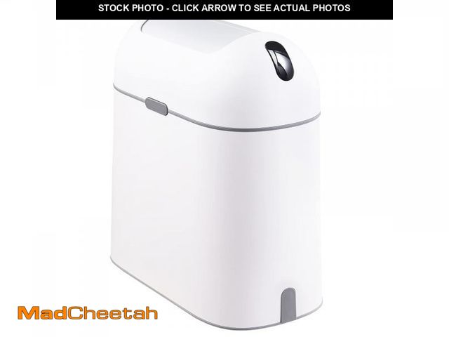 Lot 74-12306066 - ELPHECO Motion Sensor Bathroom Trash Can, 2.5 Gallon Waterproof Trash Bin with Butterfly lid, Bathro...