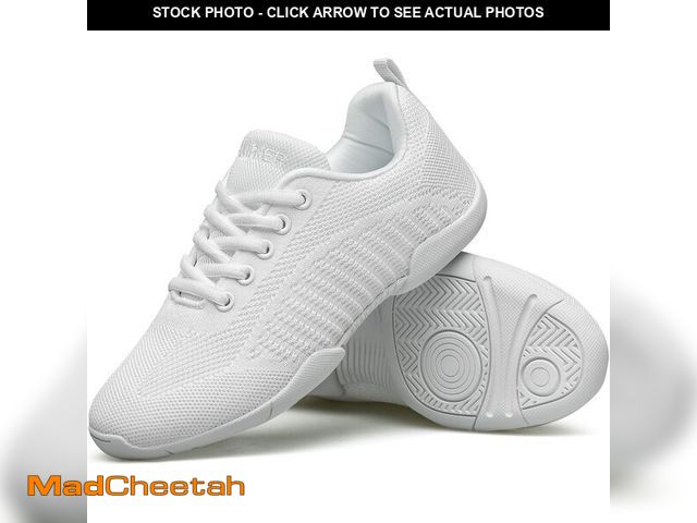 Lot 74-14378369 - BAXINIER Girls White Cheerleading Shoes Breathable Youth Cheer Competition Sneakers Athletic Trainin...