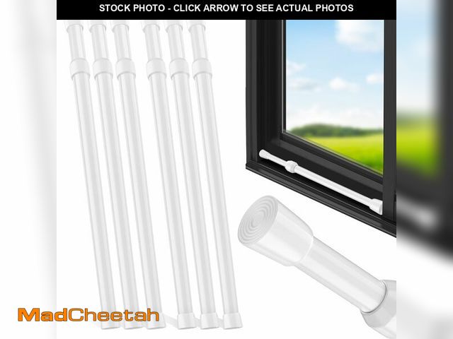 Lot 74-13540254 - Artoshin 6 Pack Window Security Bar Adjustable Sliding Lock Security Stick for Rubber Tips, Adjustab...