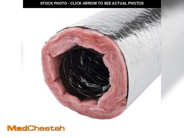 Lot 74-14306183 - Everbilt 6 in. x 25 ft. R8 Insulated Flexible Duct Silver Jacket - UNUSED