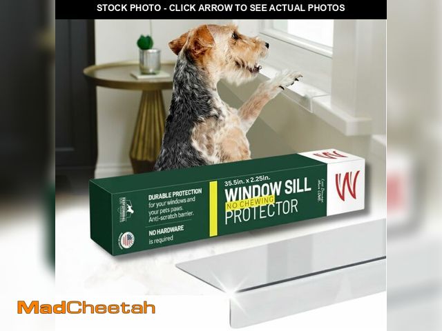 Lot 74-14581737 - CLAWGUARD Window Sill Protector for Dogs and Cats, Clear, 35.5x2.25 in - UNUSED