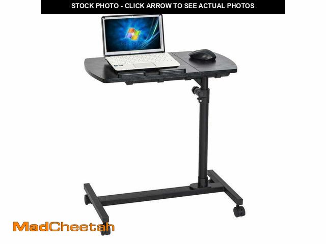 Lot 74-12766965 - (MISSING WHEELS HARDWARE) Zimtown Angle &amp; Height Adjustable Laptop Desk Sofa Side Bed Notebook T...