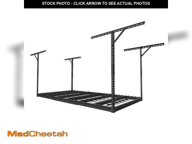 Lot 74-14033635 - FLEXIMOUNTS Max Series 36 in. W x 72 in. D x 24 - 40 in. H Black Heavy Duty Ceiling Mounted Overhead...