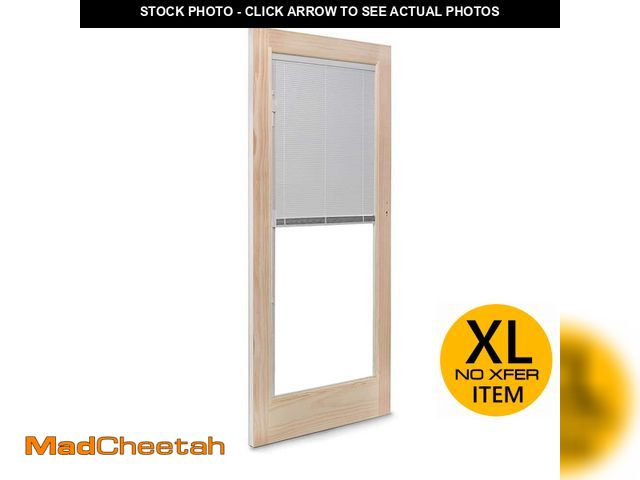 Lot 74-13690593 - Andersen 71-1/4 in. x 79-1/2 in. 400 Series White Left-Hand Frenchwood Gliding Patio Door with Pine ...