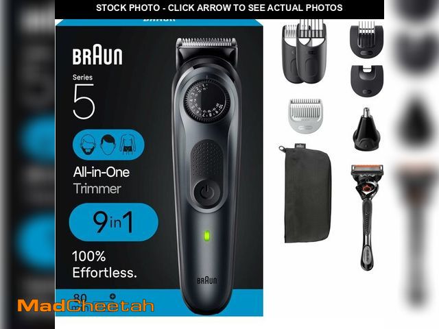 Lot 74-13520245 - Braun All-in-One Style Kit Series 5 5470 9-in-1 Trimmer for Men w/Beard Trimmer Body Trimmer for Man...