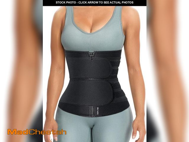 Lot 74-12327405 - HOPLYNN Sweat Waist Trainer for Women Two Belts, Neoprene Workout Corset Waist Trainer Cincher Trimm...