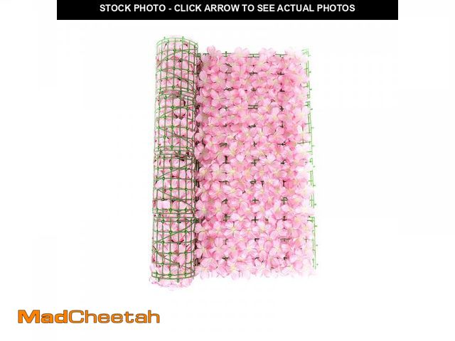 Lot 74-12486811 - Roll Up Fabric Artificial Flower Wall,Artificial Privacy Fence,Flower Backdrop,Artificial Flower Wal...