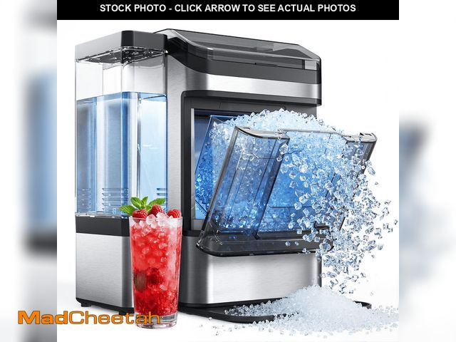 Lot 74-14588665 - Ice Maker Countertop, Nugget Ice in 6 Mins, 44LBS/Day Chewable Ice Machine with Self-Cleaning, Large...