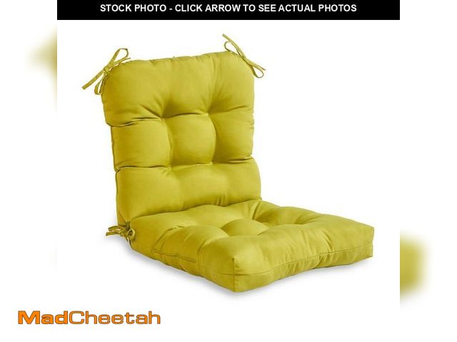 Lot 74-14467889 - Greendale Home Fashions Solid Kiwi Green Outdoor Dining Chair Cushion OC4808-KIWI - UNUSED