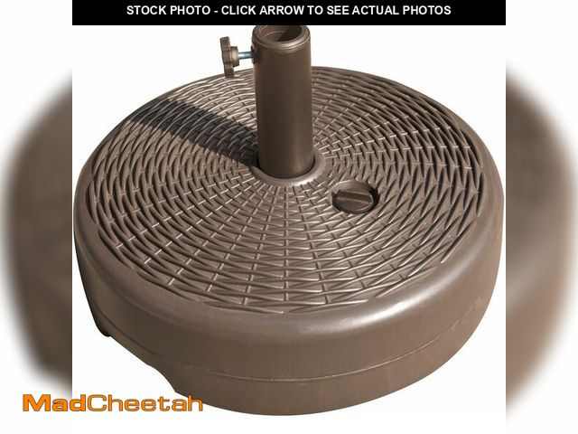 Lot 74-14305667 - Island Umbrella 7.5' Fillable Patio Umbrella Base - Fits 1.5"-1.9" Pole - Water-Fill Stand for Marke...