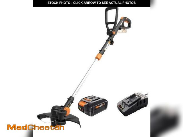 Lot 74-12490074 - (MISSING CHARGER) Worx WG170.3 20V Power Share GT Revolution 4.0Ah 12" Cordless String Trimmer - UNU...