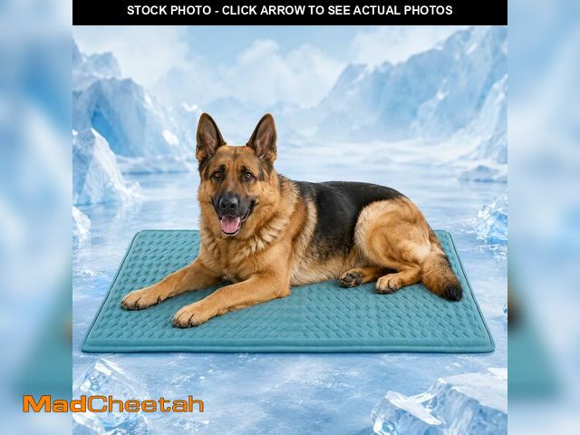 Lot 74-14267693 - GOLOPET Newly Upgraded Large Dog Cooling Mat 34x23 in,Ice Breathable Fabric, Solid Silicone Honeycom...
