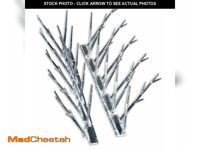 Lot 74-12759935 - Bird-X Plastic Polycarbonate Bird Spikes, Regular Bird Spikes for Pigeons and Other Small Birds, Con...