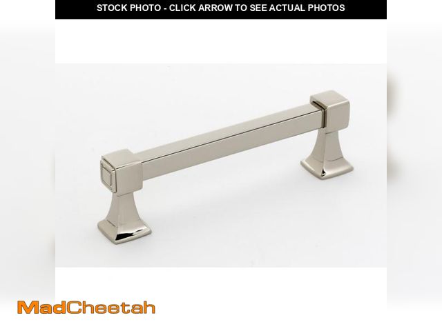 Lot 74-4826122 - Alno Inc 4" Center Bar Pull QAL2113 Finish: Polished Nickel - 4.625'' L X 0.625'' W - UNUSED