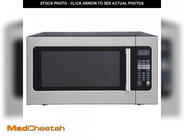 Lot 74-12518492 - Magic Chef 24.4 in. W. 2.2 cu. ft. Countertop Microwave Oven in Stainless Steel, with Gray Cavity - ...