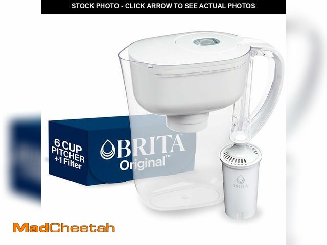 Lot 74-12601170 - Brita Water Filter Pitcher for Tap and Drinking Water with 1 Standard Filter, Lasts 2 Months, 6-Cup ...