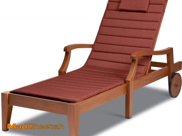 Lot 74-12137587 - Classic Accessories Storigami Water-Resistant 72 x 21 Inch Chaise Lounge Cushion, Heather Henna, Pat...