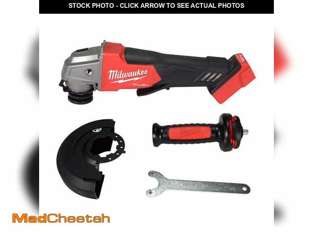 Lot 74-12793833 - (MISSING GUARD,WRENCH) Milwaukee 2880-20 Cordless 18V 4.5"/5" Angle Power Grinder with Paddle Switch...