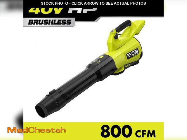 Lot 74-12289167 - RYOBI 40V HP Brushless Whisper Series 180 MPH 800 CFM Cordless Battery Leaf Blower (Tool Only) - UNU...