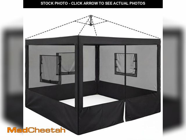 Lot 74-14265757 - Chunm 4 Pcs Food Booth Sidewall Kit for 10' x 10' Outdoor Serving Food Tents, Thickened Insect Proof...