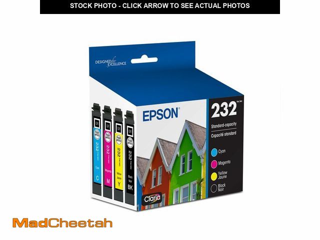 Lot 74-12971750 - EPSON 232 Claria Ink Standard Capacity Black &amp; Color Cartridge Combo Pack (T232120-BCS) Works wi...