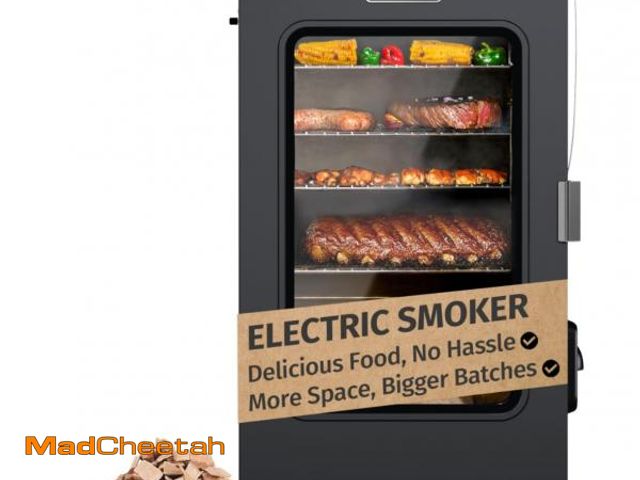 Lot 74-12516499 - EAST OAK 30" Electric Smoker for Outdoors | Built-in Meat Probe &amp; Up to 6Ãâ Longer Smokes on ...
