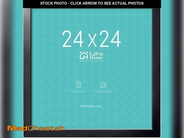 Lot 74-13708023 - LaVie Home 24x24 Picture Frame, Square Poster Frame with High Definition Plexiglass, Horizontal or V...