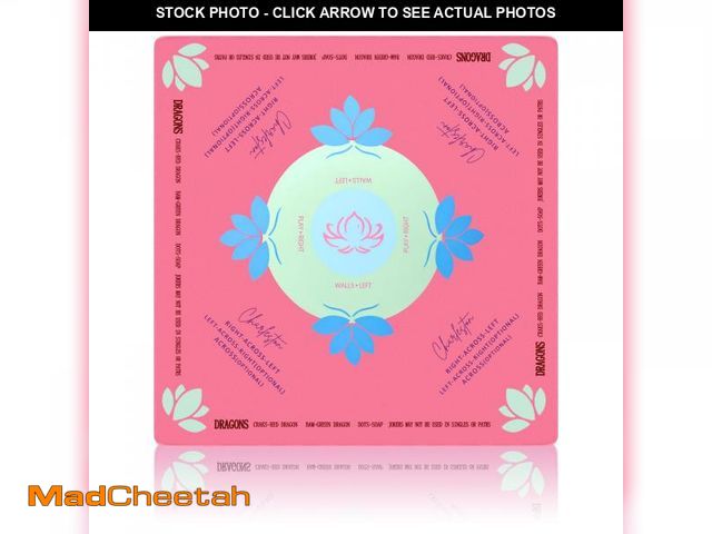 Lot 74-12439092 - Mahjong Mat for Table with Learning Rules - 33"x33" Noise Reduction | Non-Slip Neoprene American Mah...