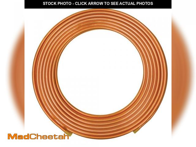 Lot 74-12146423 - Everbilt 3/8 in. x 50 ft. Soft Copper Refrigeration Coil Tubing - UNUSED