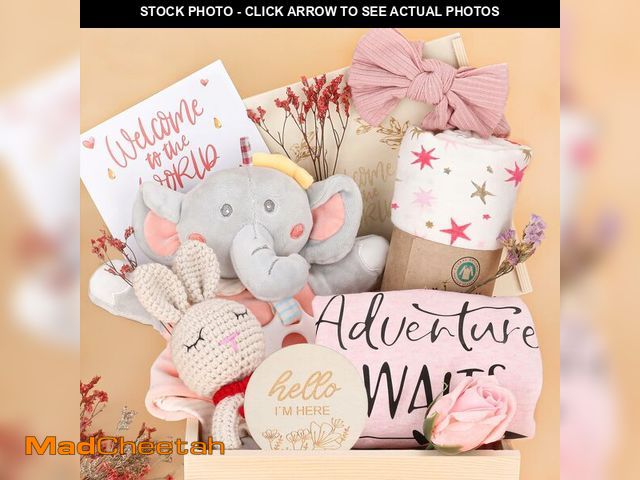 Lot 74-12969603 - Baby Girl Gifts,Baby Shower Gifts for Girls,New Born Baby Girls Gift,Baby Girl Gift Basket,Unique Ba...