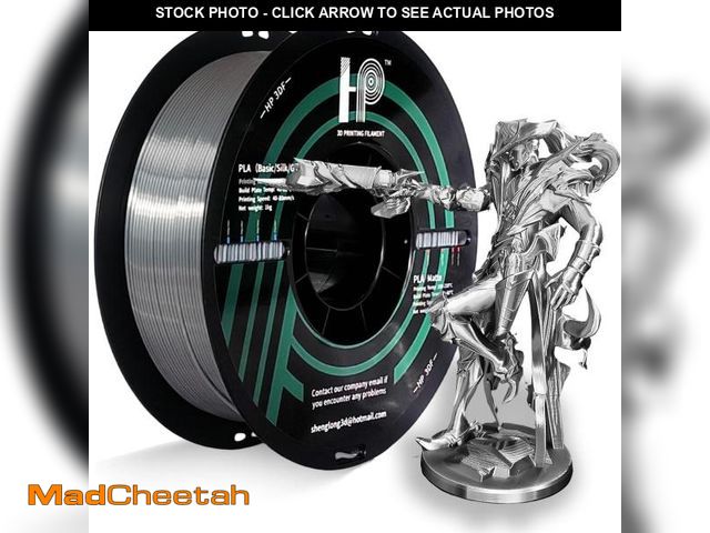 Lot 74-12216775 - HP3DF PLA Filament, Silk PLA, 3D Printer Filament, PLA Filament 1.75mm Dimensional Accuracy +/- 0.02...