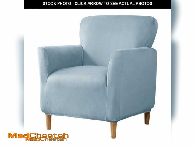 Lot 74-11978603 - GOSTADY Velvet Banquet Armchair Slipcovers Soft Chair Covers Armchair 1-Piece Stretch Chair Covers f...