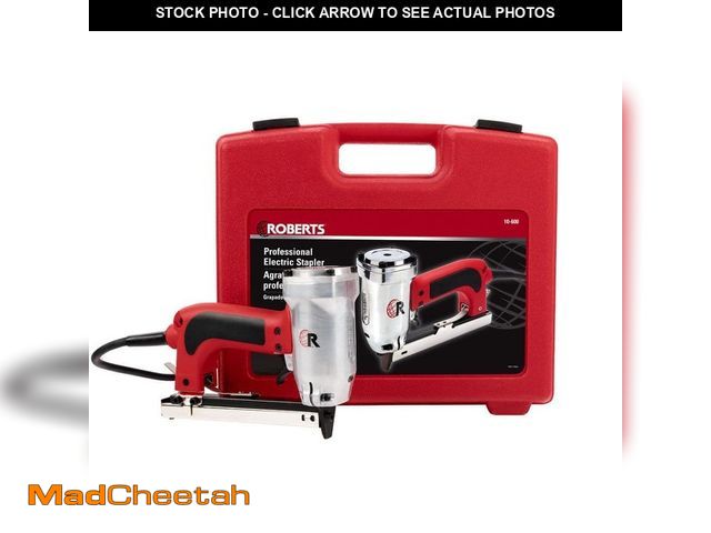 Lot 74-12681925 - ROBERTS 3/16 in. Crown, 20-Gauge Electric Stapler with Carrying Case - USED