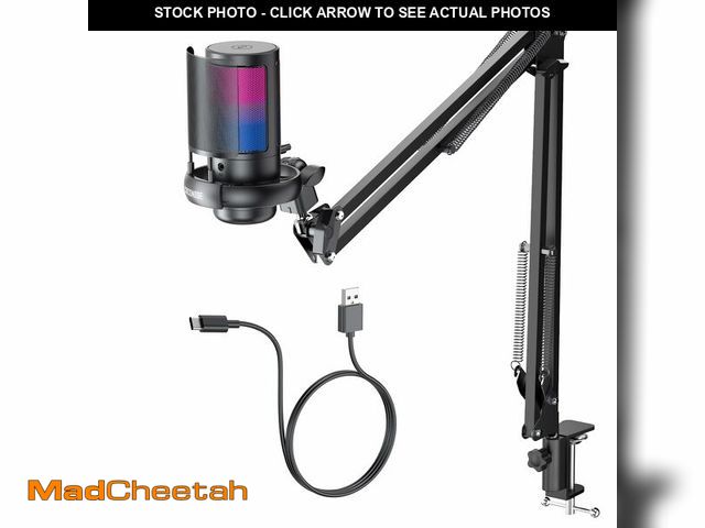 Lot 74-12970773 - COCONISE Gaming Microphone, USB PC Mic for Podcasts Videos, Streaming, Condenser Mic with Quick Mute...