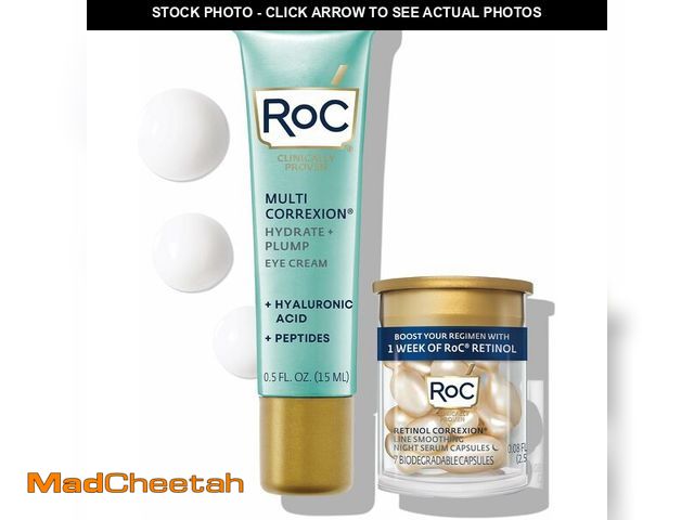 Lot 74-13629571 - RoC Multi Correxion Hyaluronic Acid Anti Aging Under Eye Cream for Puffiness &amp; Dark Circles (.5 ...