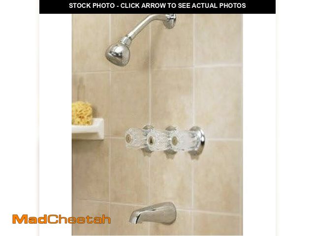 Lot 74-12885973 - OakBrook Essentials 3 Handle Tub and Shower 3 Knobs Chrome Acrylic Tub and Shower Faucet - UNUSED