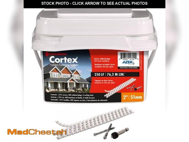 Lot 74-12532772 - (MISSING SOME) FastenMaster Collated Cortex Hidden Fastening System for AZEK Trim - 2 inch Cortex sc...