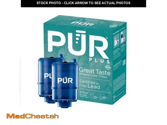 Lot 74-12414772 - PUR PLUS Faucet Mount Replacement Filter 2-Pack, Genuine PUR Filter, 3-in-1 Powerful, Natural Minera...