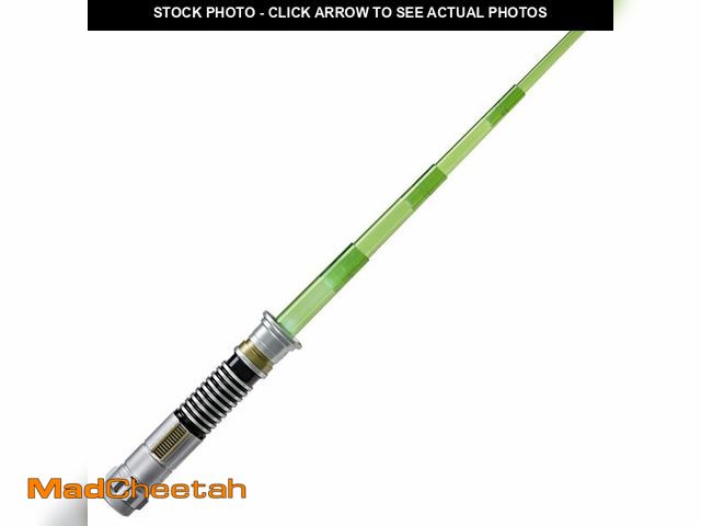 Lot 74-14432155 - STAR WARS Luke Skywalker Electronic Lightsaber, Use with a Costume, Green Lightsaber Toys for Boys &...