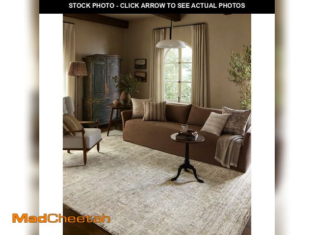 Lot 74-14614961 - Loloi Amber Lewis Honora Ivory/Natural 6'-7" x 9'-2" Area Rug - USED