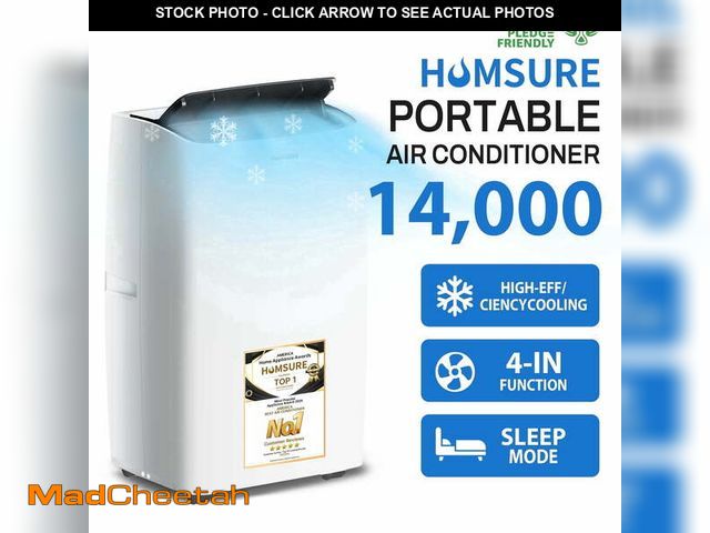 Lot 74-14438512 - HUMSURE Portable Air Conditioner 14000 BTU(ASHRAE) ,Suitable for 420 sq ft of Rooms, Floor Standing ...