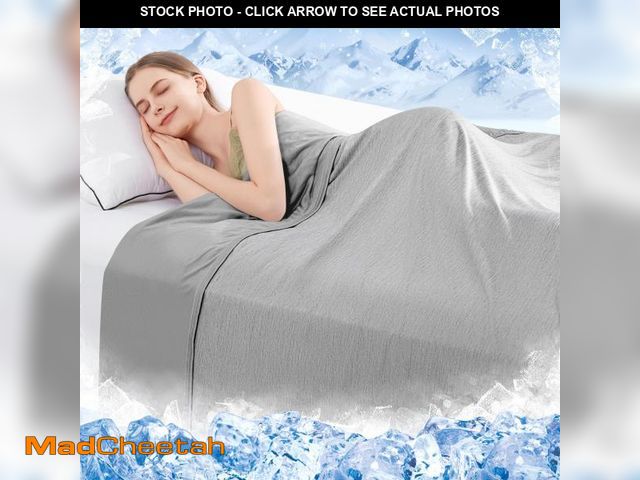 Lot 74-12049854 - HYLEORY Cooling Blankets for Hot Sleepers, Cool Summer Blanket Keep Body Cool for Night Sweats Doubl...
